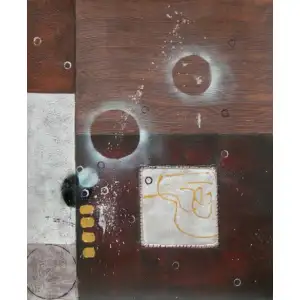 Mahogany Canvas Oil Painting 36x24 Abstract Contemporary Decorative Wall Art Home Decor