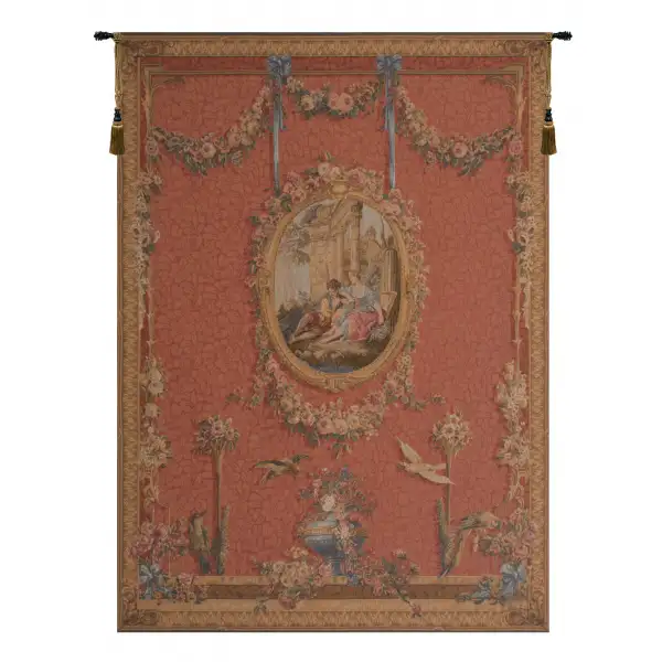 Medallion Serenade Rouge European Tapestry Wall hanging