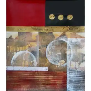 Lucid Canvas Oil Painting 36x24 Modern Abstract Contemporary Decorative Wall Art Home Decor