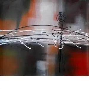 Movement Canvas Oil Painting 24x36 Modern Abstract Contemporary Decorative Wall Art Home Decor