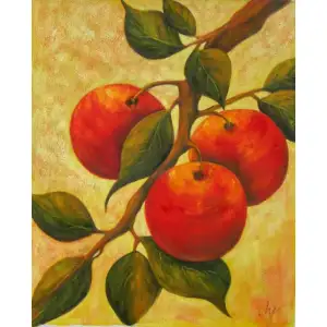 Harvest Canvas Oil Painting 36x24 Rustic Still Life Decorative Wall Art Home Decor