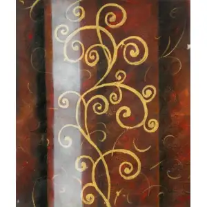 Hot Fudge Canvas Oil Painting 36x24 Abstract Contemporary Decorative Wall Art Home Decor