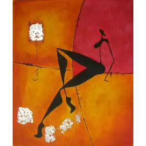 Curvaceous Canvas Oil Painting 36x24 Modern Abstract Contemporary Decorative Wall Art Home Decor
