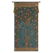 Woodpecker with Verse European Tapestry Wall hanging