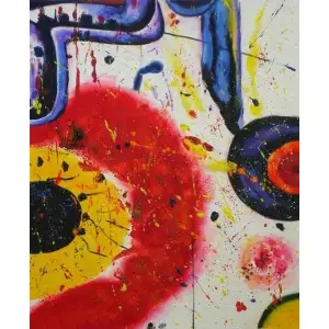 Chaos Canvas Wall Art 24x36 Modern Abstract Contemporary Decorative Home Decor