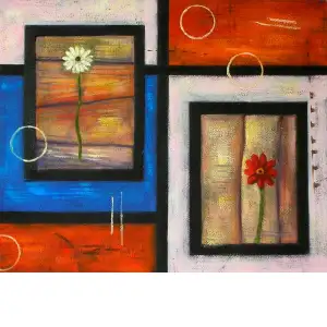 Picture Within Canvas Wall Art 24x36 Modern Abstract Contemporary Decorative Home Decor