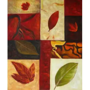 Autumnal Abstract Canvas Oil Painting 36x24 Fall Contemporary Decorative Wall Art Home Decor
