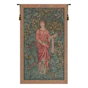 Edward Burne Jones Pomona Tapestry Wall Hanging 32 x 19 in Jacquard Woven Pre-Raphaelite Wall Art