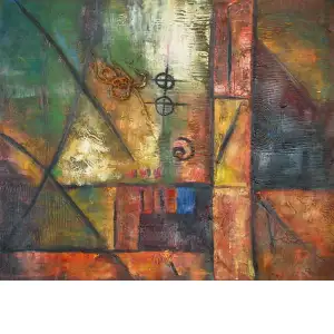 Over the Rainbow Canvas Wall Art 24x36 Colorful Abstract Contemporary Home Decor