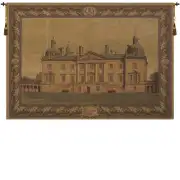 English Castle European Tapestry Wall Hanging