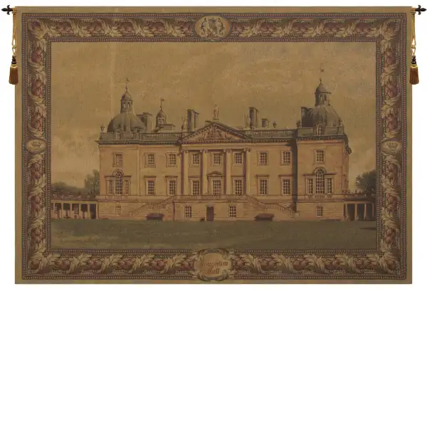 English Castle European Tapestry Wall Hanging