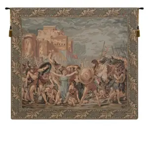 Sabine European Tapestry Wall Hanging 27 in. x 31 in. Jacquard Woven Decorative Wall Art