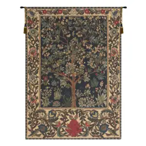 William Morris Tree of Life I Tapestry Wall Hanging 24 x 18 in