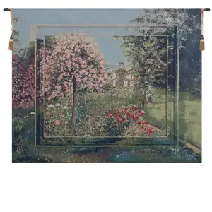 Monet's Traum Fine Art Tapestry Wall Hanging  35x42 Inch Cotton Jacquard Woven Wall Tapestry