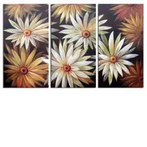 Daisy Patch Canvas Wall Art 40x60 Floral Botanical Decorative Home Decor
