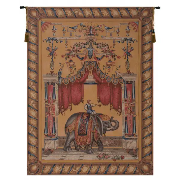 Grotesque Elephant European Tapestry Wall hanging