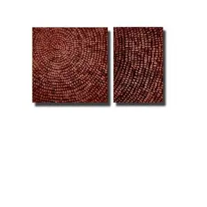 Basket Weave Canvas Wall Art 32x52 Abstract Geometric Contemporary Home Decor