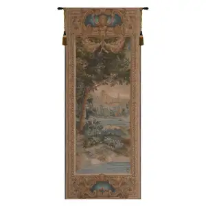 Portiere Cascade I Landscape Tapestry Wall Hanging 74 x 30 in Jacquard Woven Verdure Wall Art