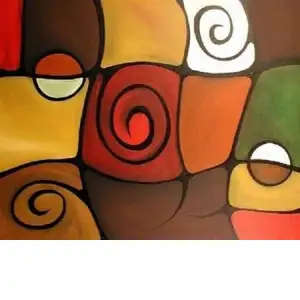 Perfect Blend Canvas Wall Art 24x36 Modern Abstract Contemporary Home Decor