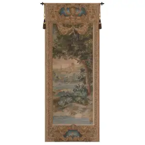 Portiere Cascade II Landscape Tapestry Wall Hanging 74 x 30 in Jacquard Woven Verdure Wall Art