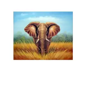 African Elephant Canvas Wall Art 20x24 Wildlife Safari Animal Home Decor