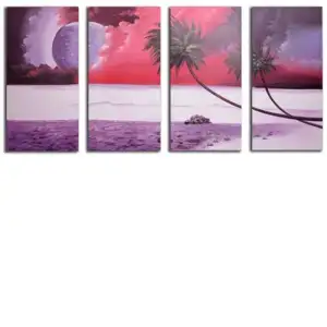 Mystic Breeze Canvas Wall Art 32x64 Abstract Contemporary Decorative Home Decor