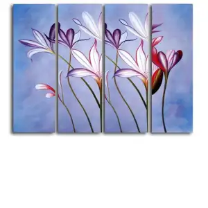 Focus on Crocus Canvas Wall Art 48x64 Floral Botanical Decorative Home Decor