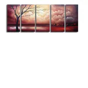Filtering Light Canvas Wall Art 32x80 Abstract Contemporary Decorative Home Decor