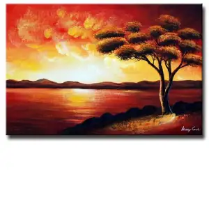 Solace Canvas Wall Art 24x36 Abstract Contemporary Decorative Home Decor
