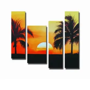 Superb Sunset Canvas Wall Art 48x52 Sunset Landscape Nature Home Decor