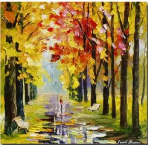 Season of Change Canvas Wall Art 24x24 Autumn Nature Landscape Home Decor