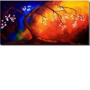 Obeisance of The Light Canvas Wall Art 24x48 Abstract Contemporary Home Decor