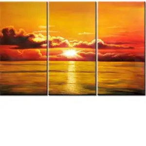 Last Light Canvas Wall Art 32x48 Sunset Landscape Contemporary Home Decor