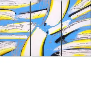 Splintered Shards Canvas Wall Art 24x36 Geometric Abstract Contemporary Home Decor