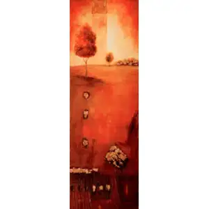 Radiant Afternoon I Canvas Wall Art 36x12 Landscape Decorative Home Decor