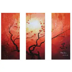 Integral Blossom Canvas Wall Art 36x36 Floral Botanical Contemporary Home Decor