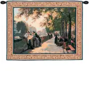 Bank of the River Seine I European Tapestry Wall hanging