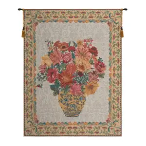 Anne Merlier Chinoiseries I Decorative Tapestry Wall Hanging 66 x 50 in Jacquard Woven Chinoiserie Wall Art
