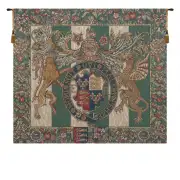 Royal Arms of England European Tapestry Wall Hanging