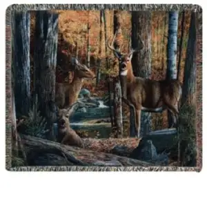 Broken Silence II Jacquard Woven Afghan Tapestry Throw Blanket 50x60 Inch Inspirational Decor