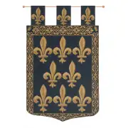 Fleur De Lys With Loops European Tapestry Wall Hanging
