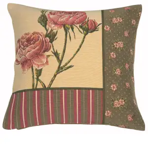 Bagatelle French Tapestry Pillow Cover 18x18 Inch Cotton Jacquard Woven Cushion Cover