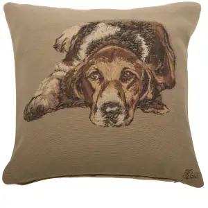 Ulysse French Tapestry Pillow Cover  18x18 Inch Cotton Jacquard Woven Cushion Cover