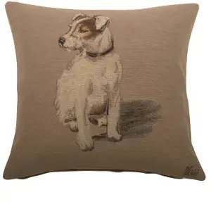 Rocky French Tapestry Pillow Cover  18x18 Inch Cotton Jacquard Woven Cushion Cover