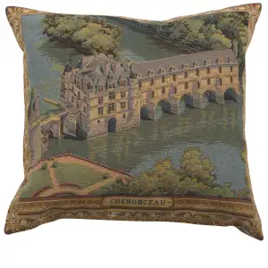 Chenonceau French Tapestry Pillow Cover 18x18 Inch Cotton Jacquard Woven Cushion Cover
