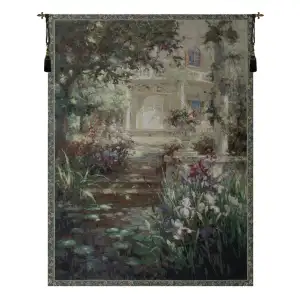 Ivy Column Fine Art Tapestry Wall Hanging  80x56 Inch Cotton Jacquard Woven Wall Tapestry