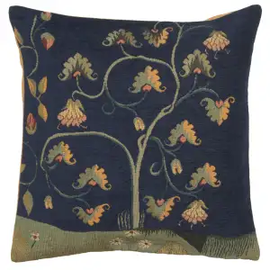 La Terre French Tapestry Pillow Cover  18x18 Inch Cotton Jacquard Woven Cushion Cover