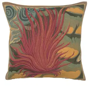 Le Feu French Tapestry Pillow Cover  18x18 Inch Cotton Jacquard Woven Cushion Cover
