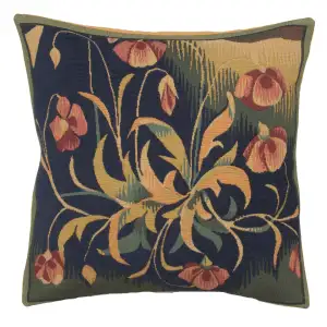Printemps French Tapestry Pillow Cover  18x18 Inch Cotton Jacquard Woven Cushion Cover