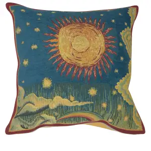 Ete French Tapestry Pillow Cover  18x18 Inch Cotton Jacquard Woven Cushion Cover